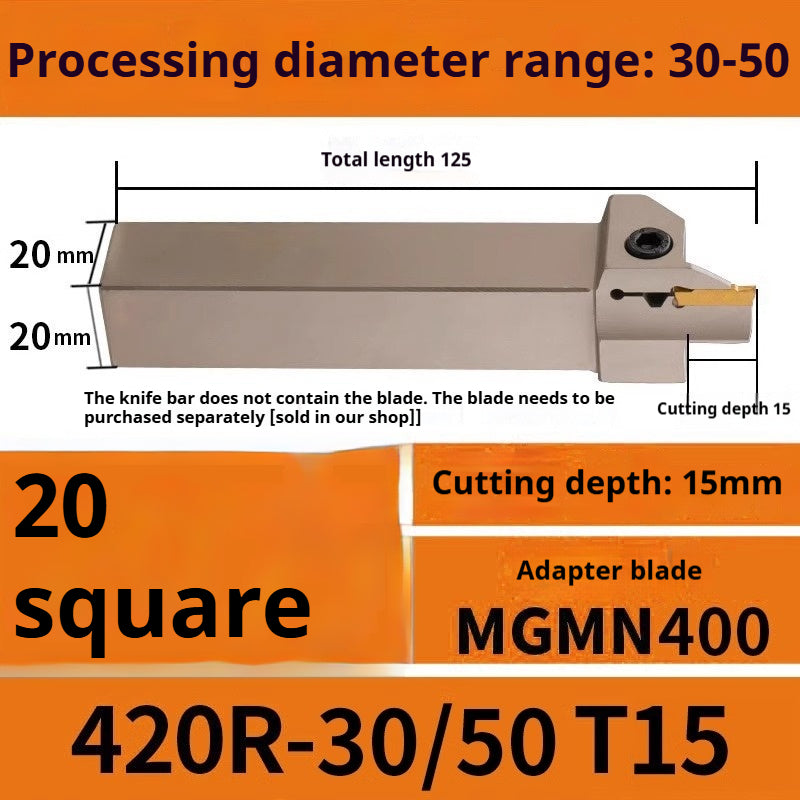 1015-End groove cutter CNC toolholder plane groove mghh320/425R cutter cutter groove cutter 345mm circular arc large depth of cut Shandong Denso Pricision Tools Co.,Ltd.